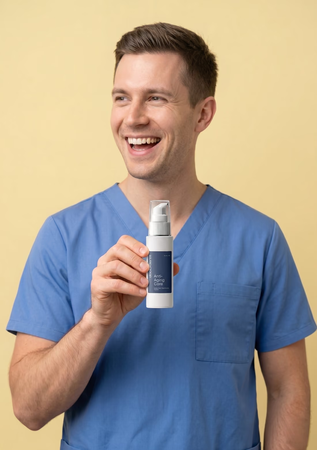 A customer with DoctorDerm Anti-Aging Care