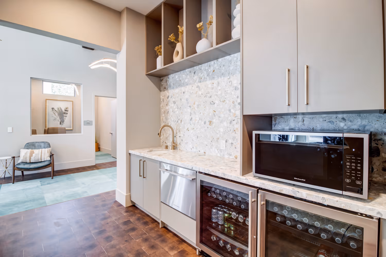 Clubhouse kitchen area