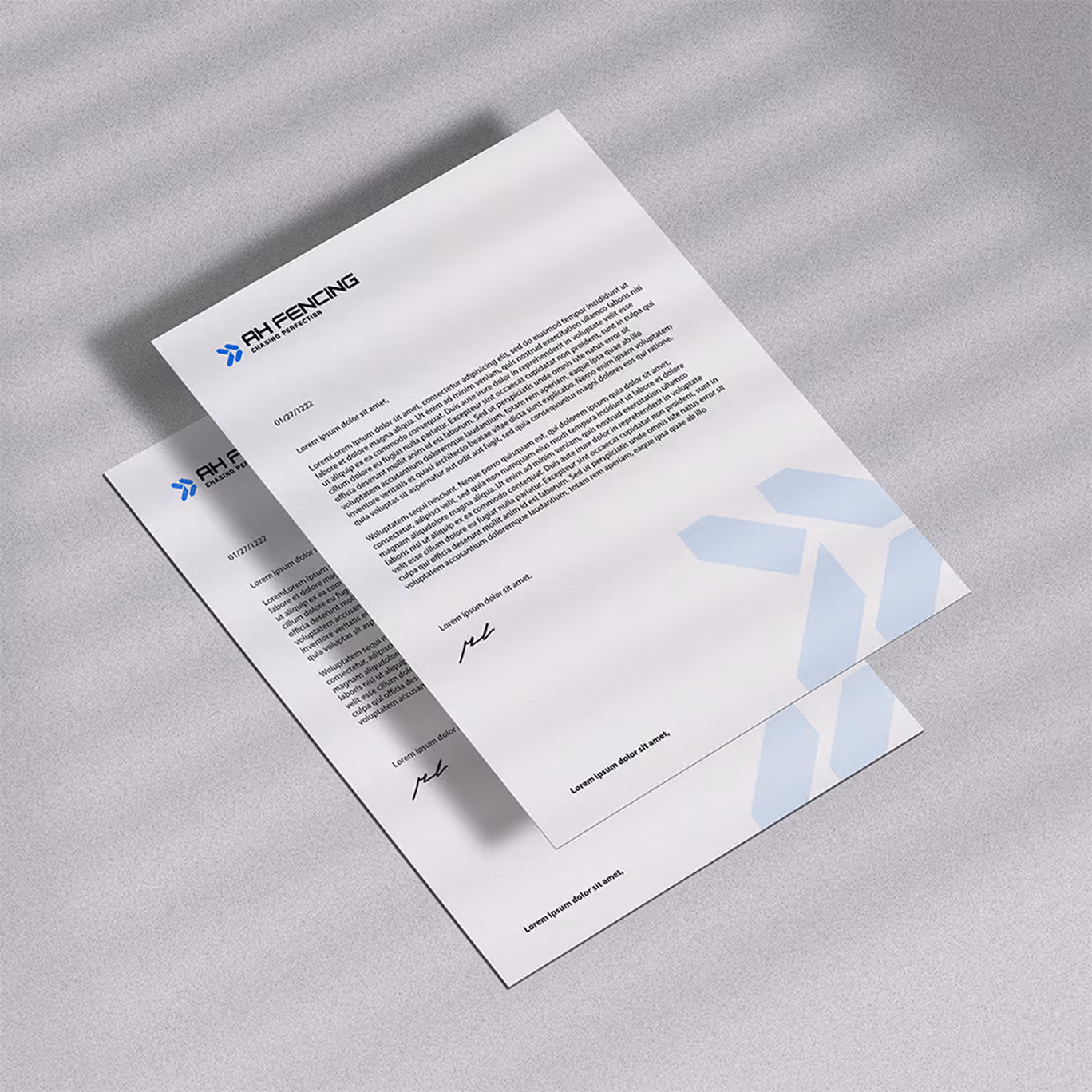 Branded Letterhead for commercial fencing firm | 'Strate