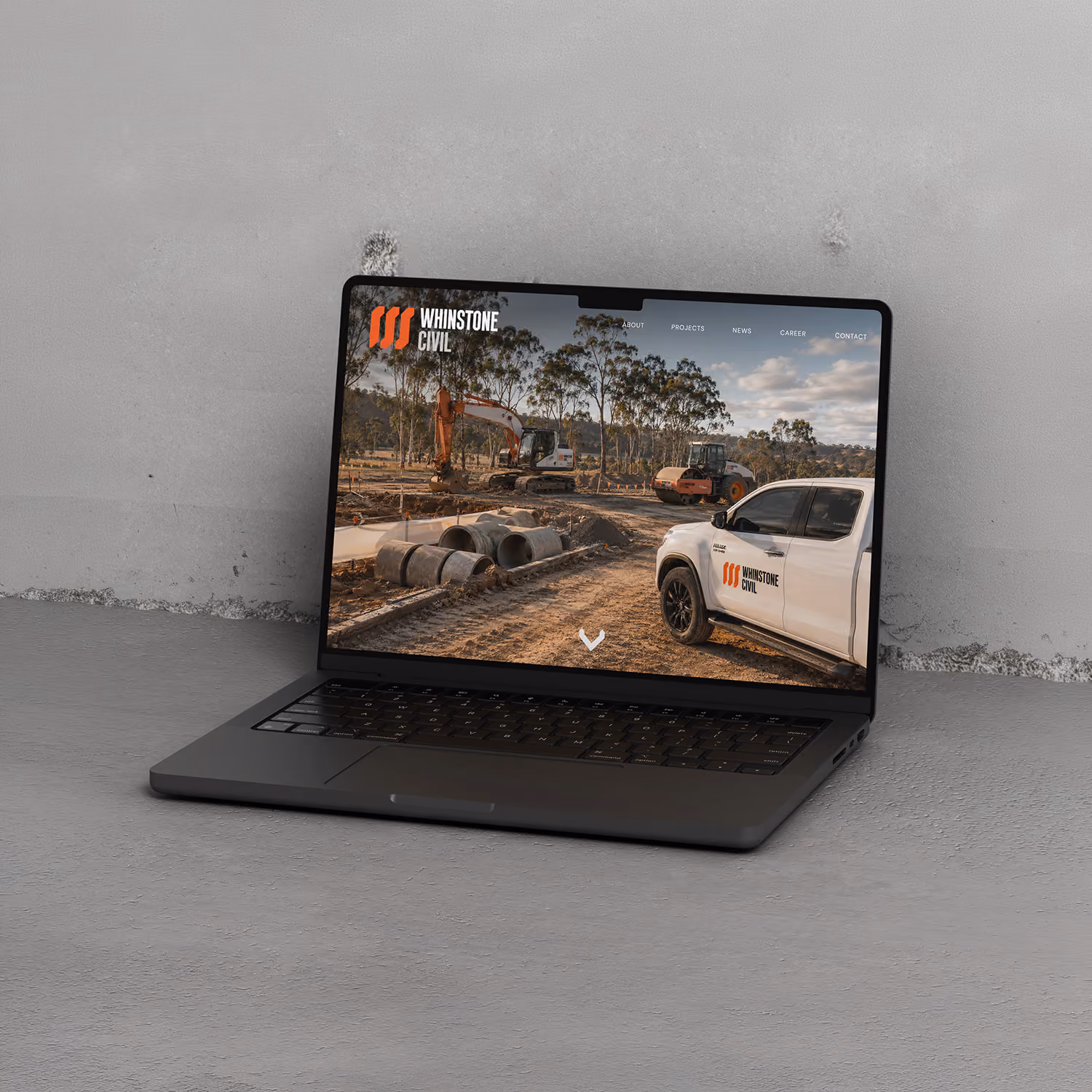 Website designed for civil construction business | 'Strate