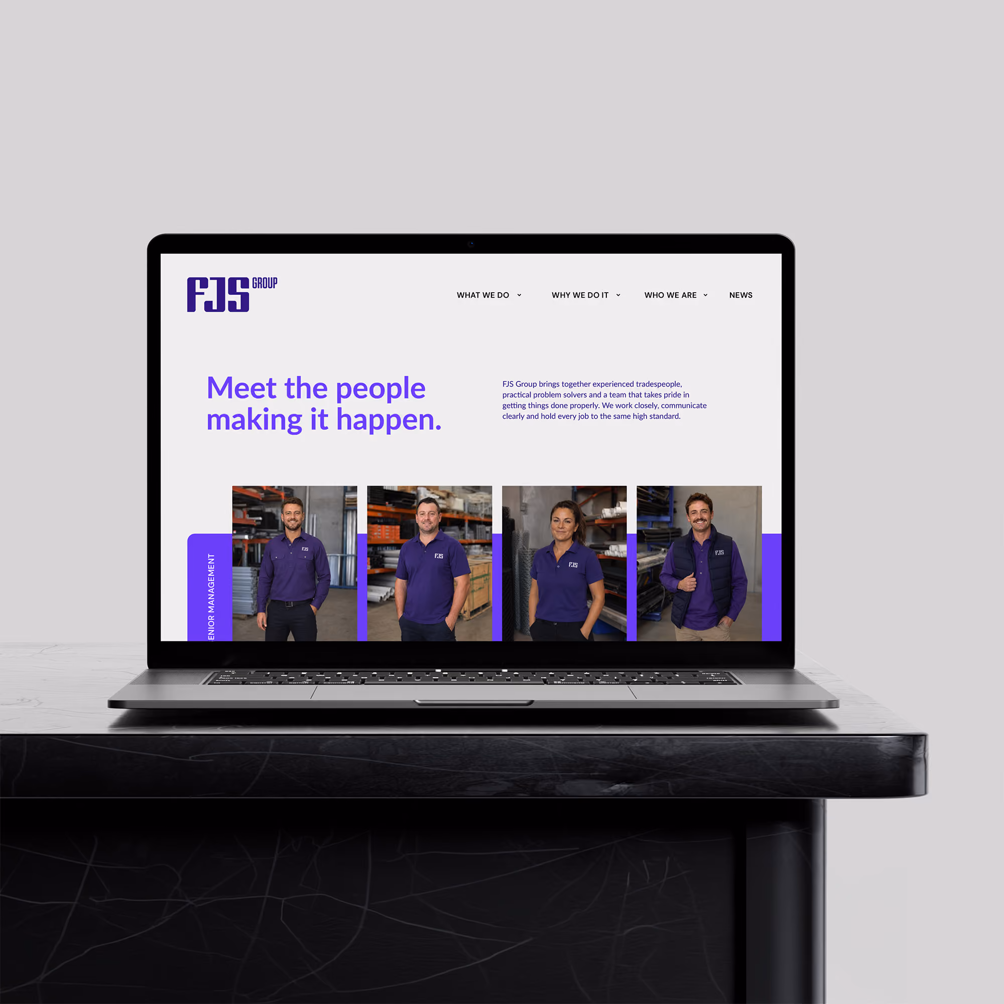 Website designed for civil construction business | 'Strate