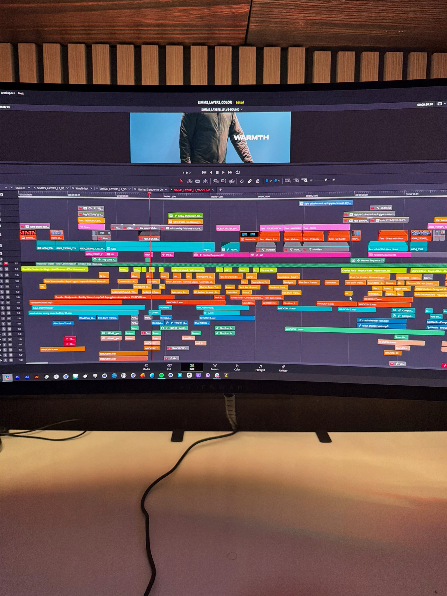 edit timeline