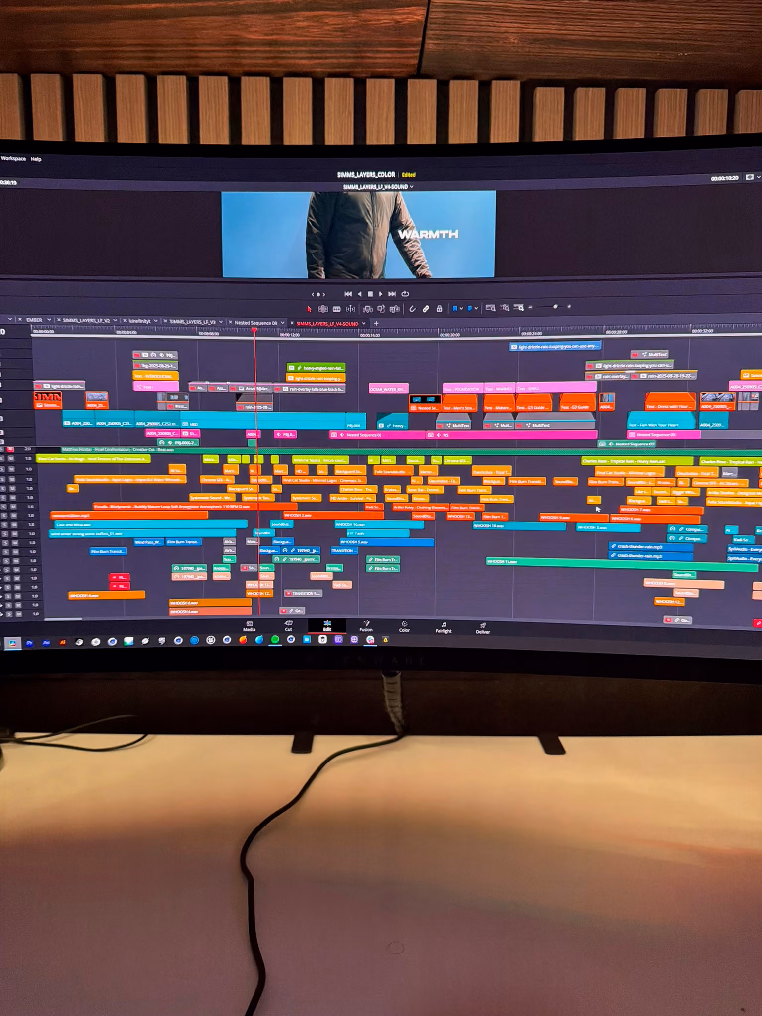 edit timeline