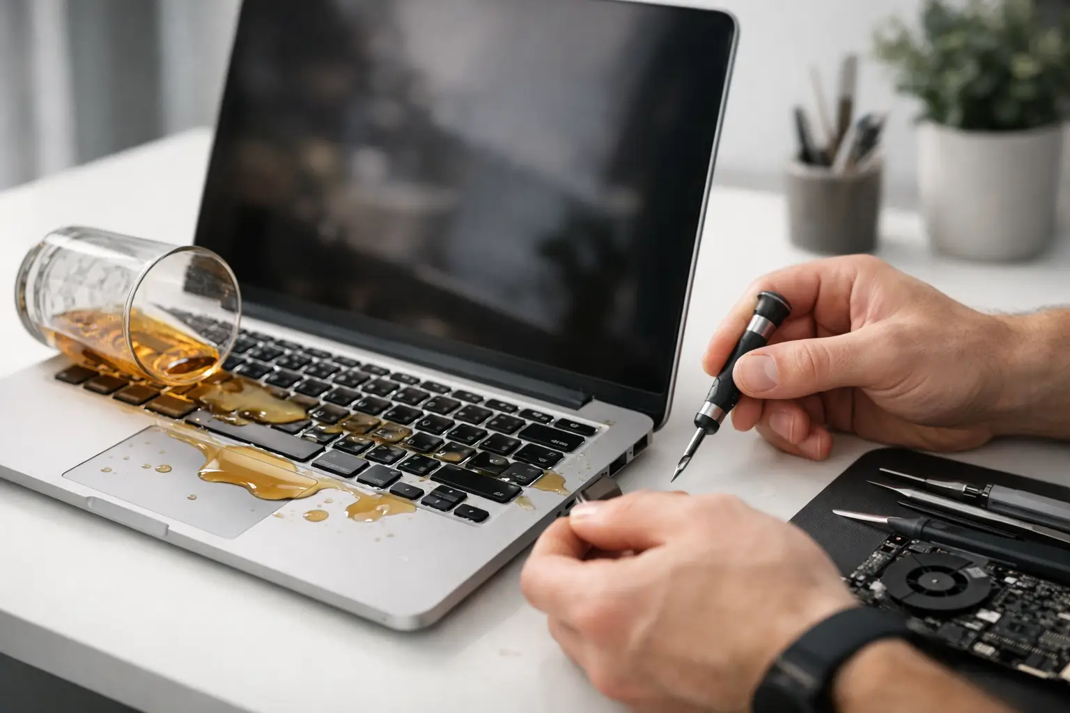 MacBook Liquid Damage Repair: What to Do Fast