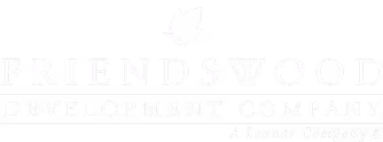 Friendswood Development Company logo with a leaf symbol above the company name.