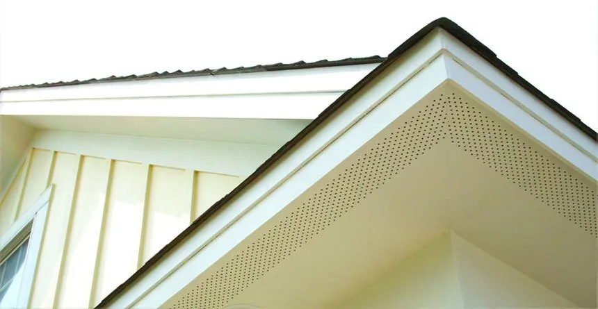 Boxed eave and soffit installation on a Ventura County home — ember-resistant wildfire protection by Wildfire Warden