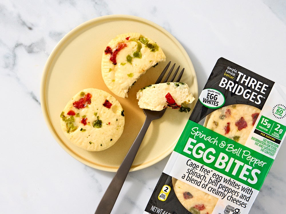 Three Bridges: Spinach & Bell Pepper Egg Bite