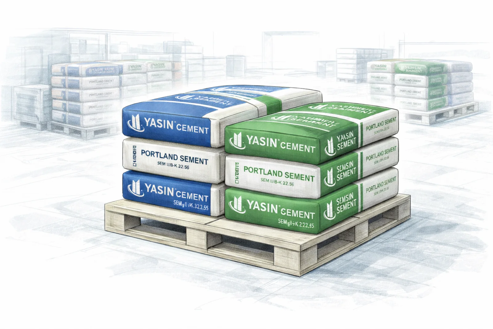 Bagged cement supply — no losses with Yasin Go