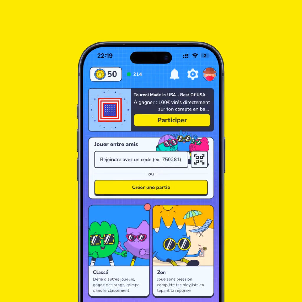 Mukiz application mobile de blind test musical
