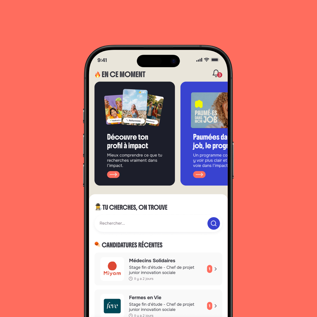 Jobs That Makesense — application mobile créée avec firstapp