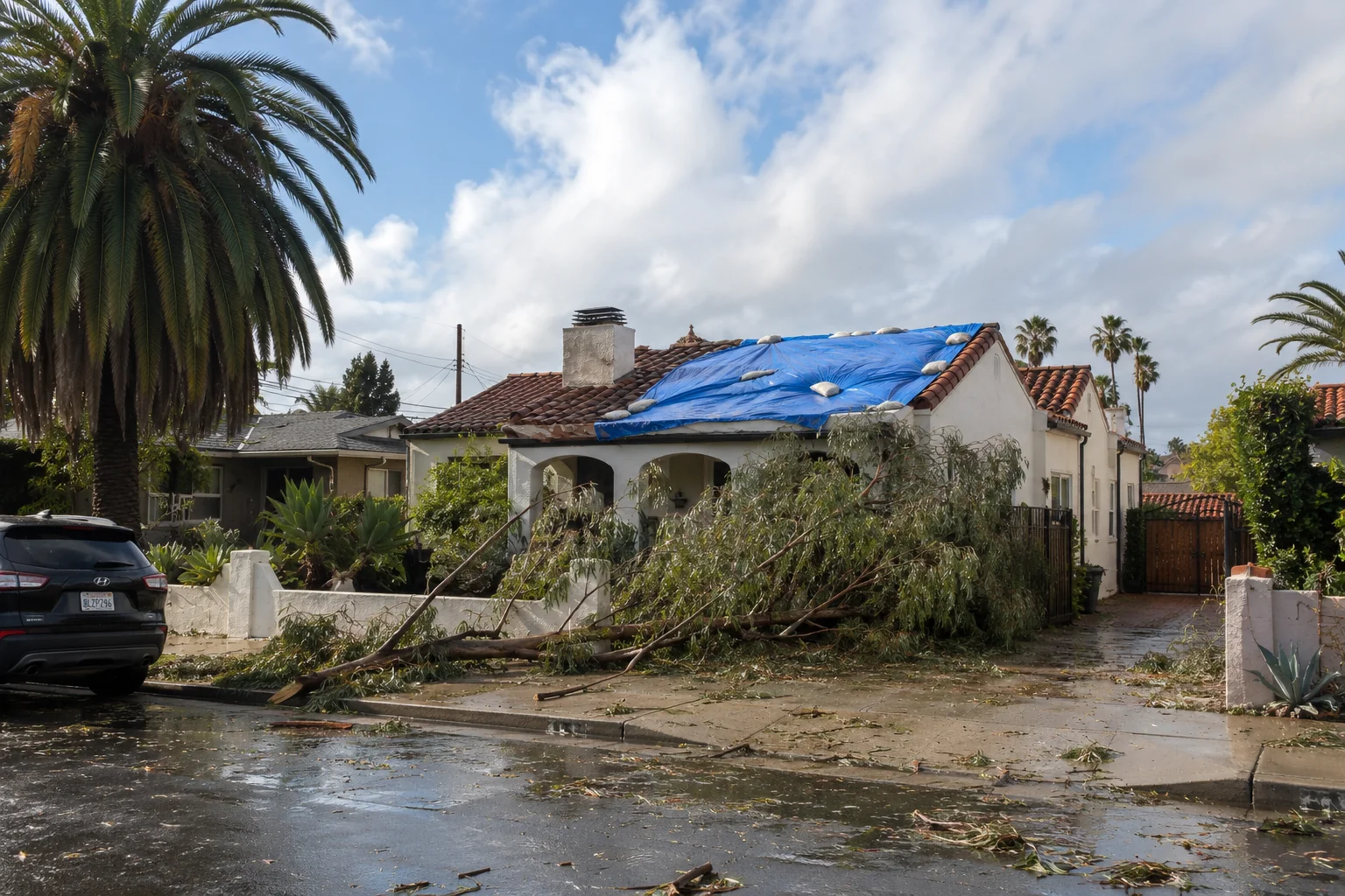 What Should You Do After Storm Damage Hits Your LA & Orange County Home? - Save The Day Restoration blog