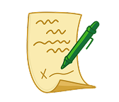Notepad and pencil