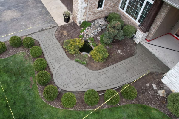 Concrete walkway and sidewalk in Grand Rapids Michigan