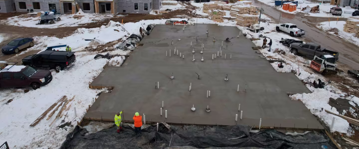 Concrete floor installation in Grand Rapids Michigan