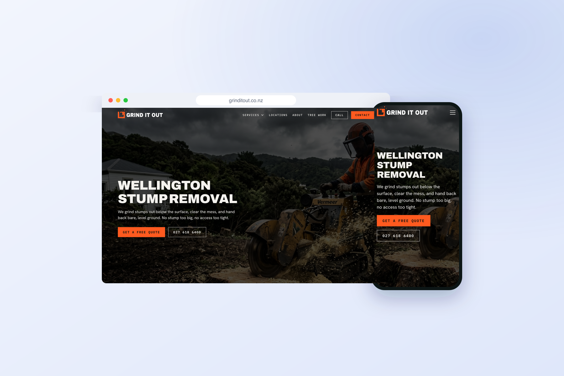 Grind It Out brand and website, Jelly Digital case study