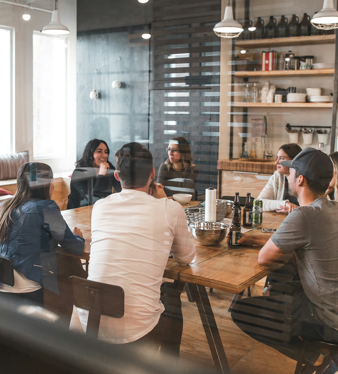 Two Nimbus Library founders in a minimalist office, showcasing the professional and versatile use of the library.