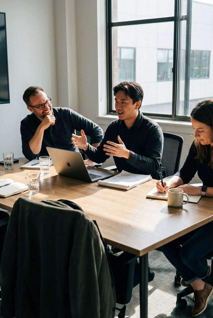 A modern, open-concept workspace filled with natural light and greenery, reflecting the clean and organized design of Nimbus Library.