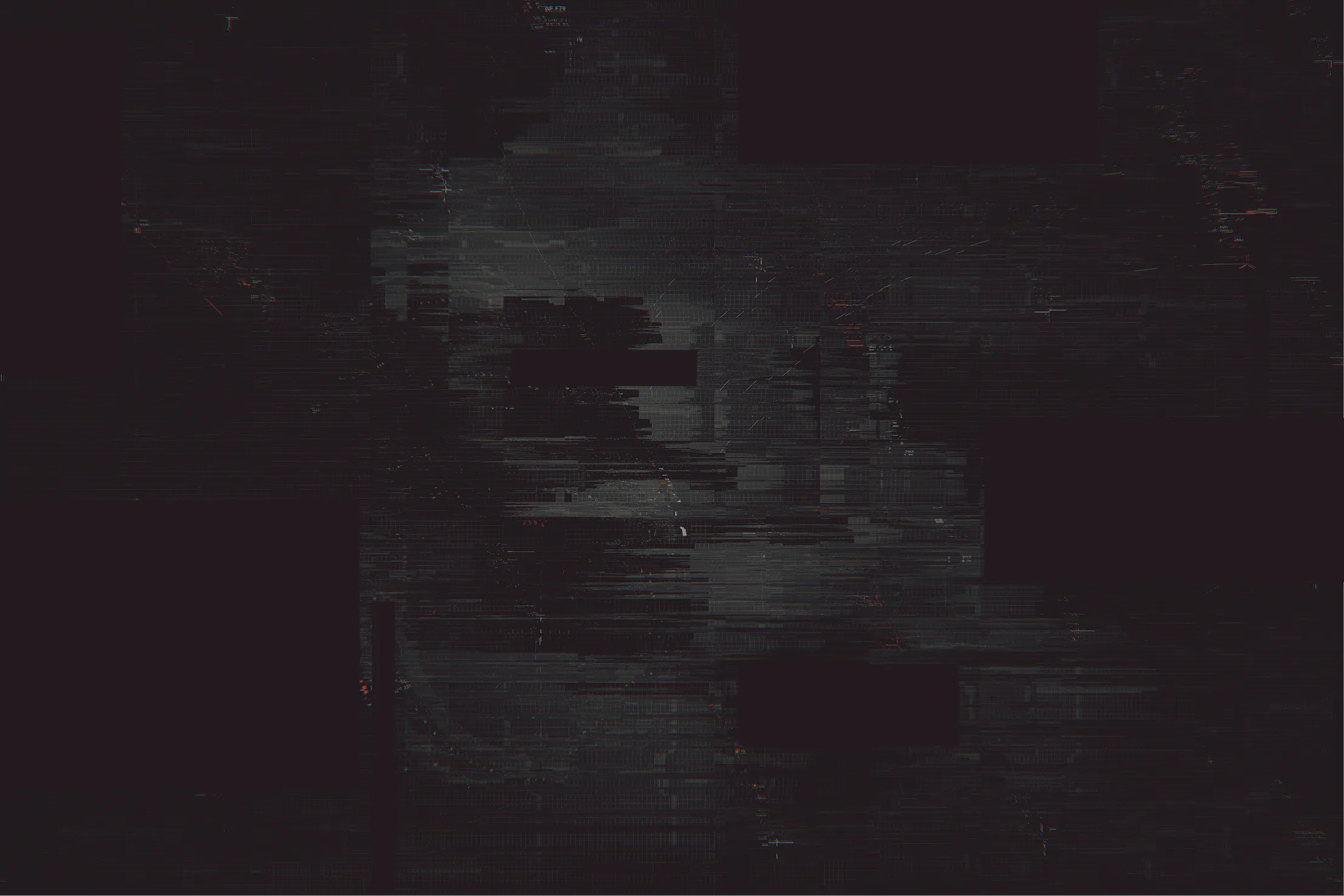 a black background with squares and lines