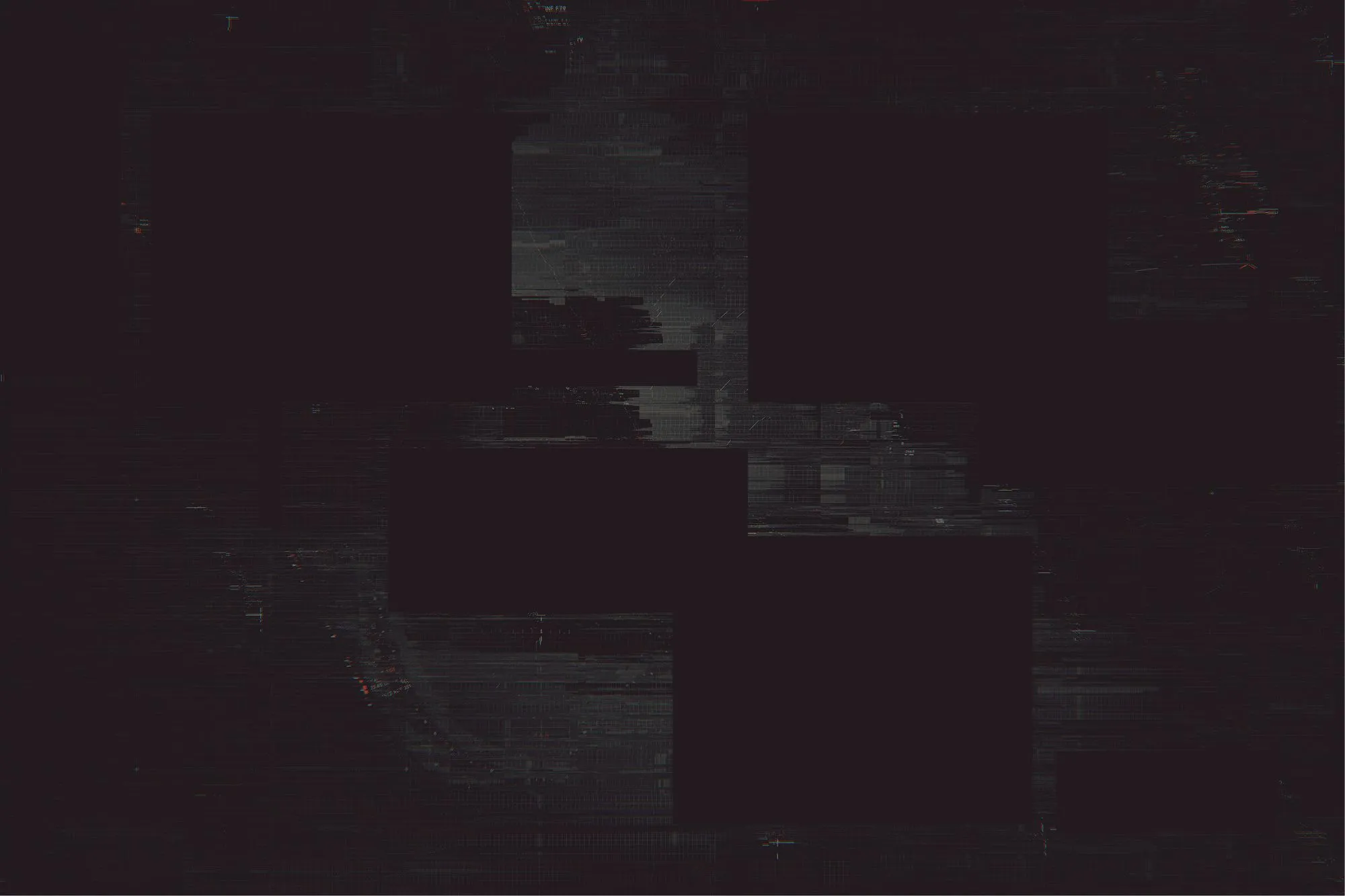 a black square with white lines