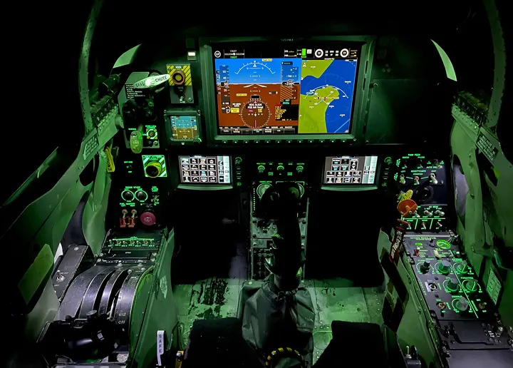 Cockpit modification of F5 fighter jet