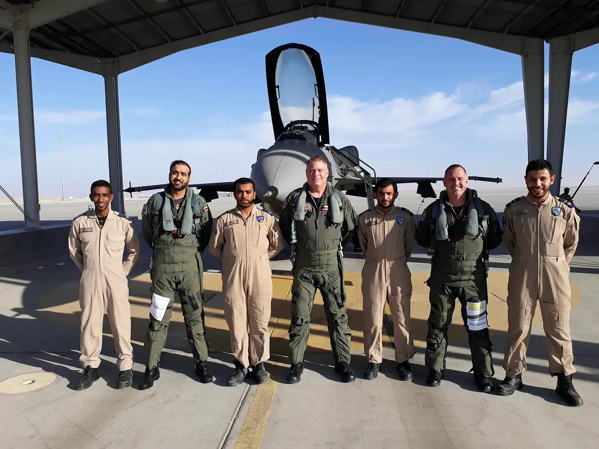 Tactical Air Support pilots with Oman pilots in training