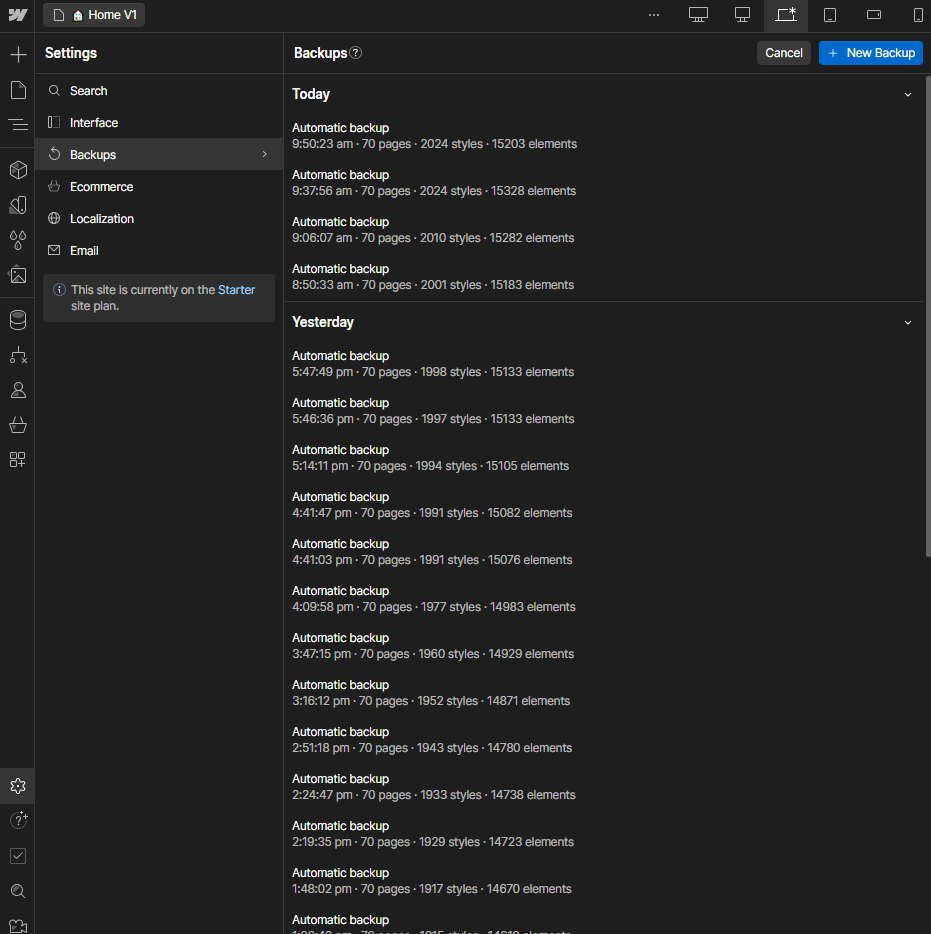 Backups - Advisor X Webflow Template