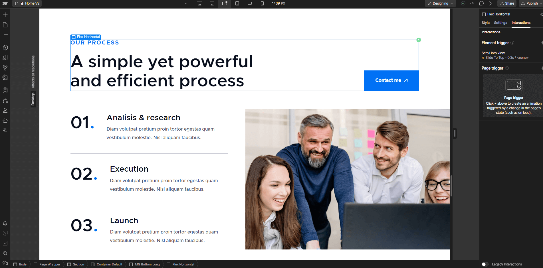 Animations - Advisor X Webflow Template