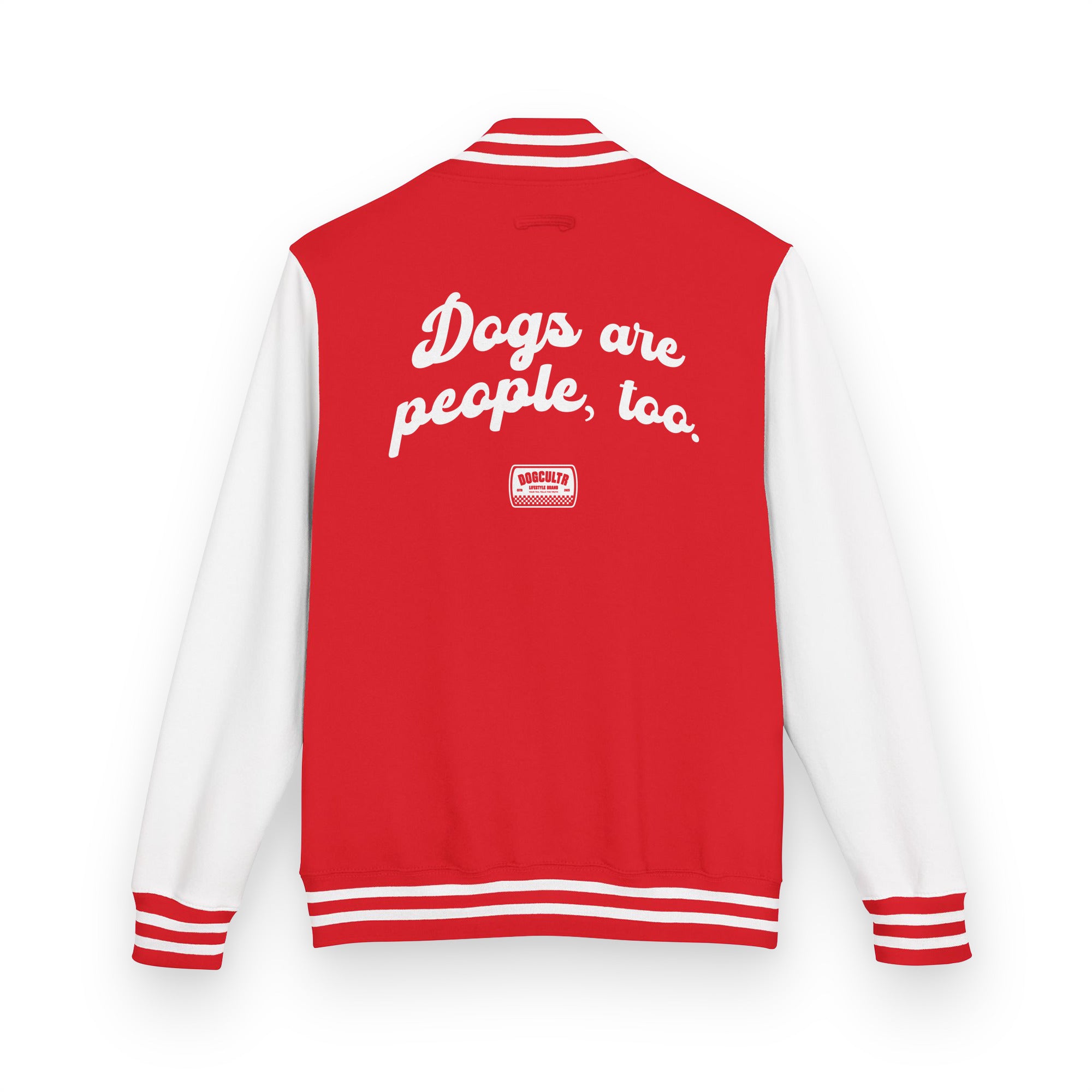 Dogs are people, too - Heavyweight letterman jacket