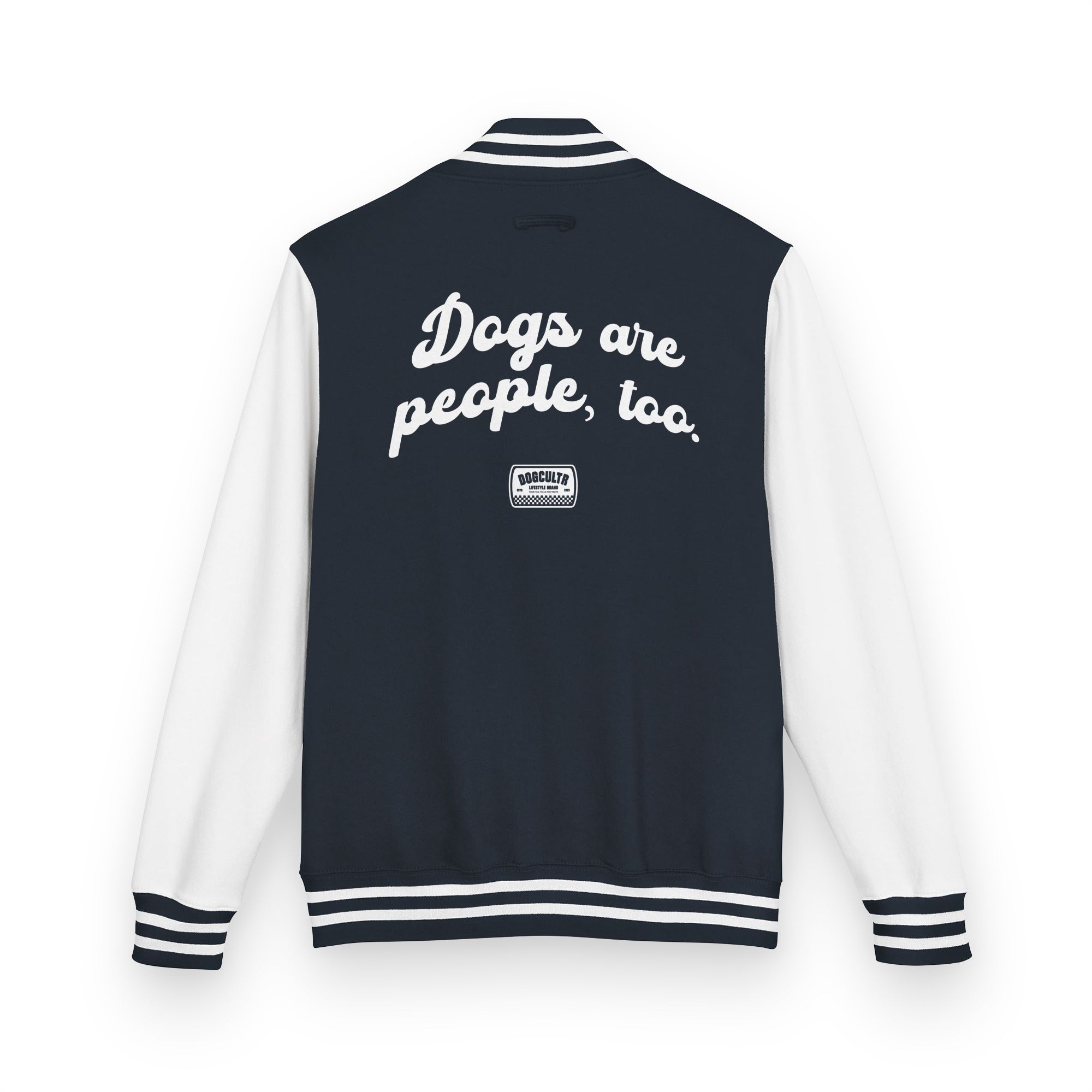 Dogs are people, too - Heavyweight letterman jacket