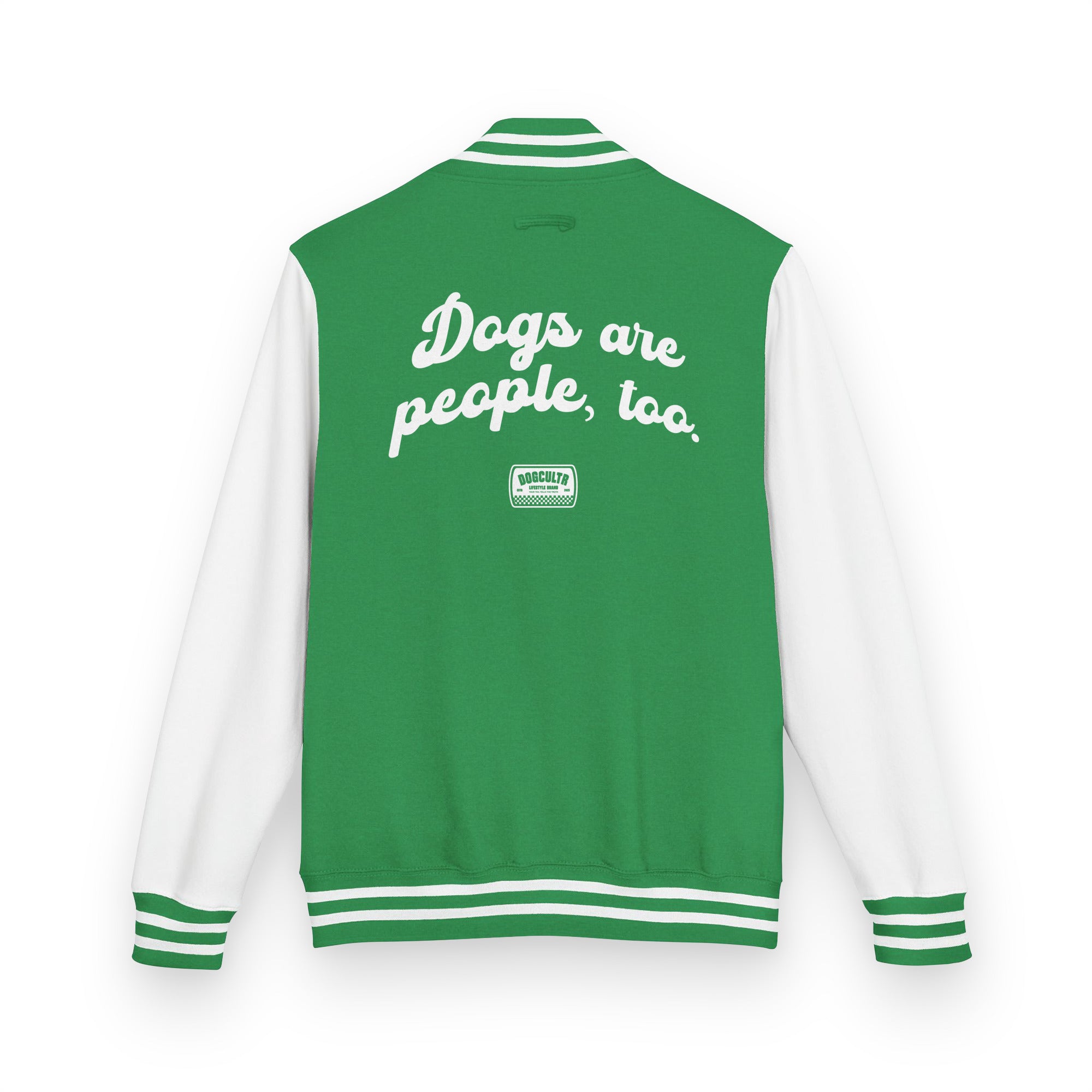 Dogs are people, too - Heavyweight letterman jacket