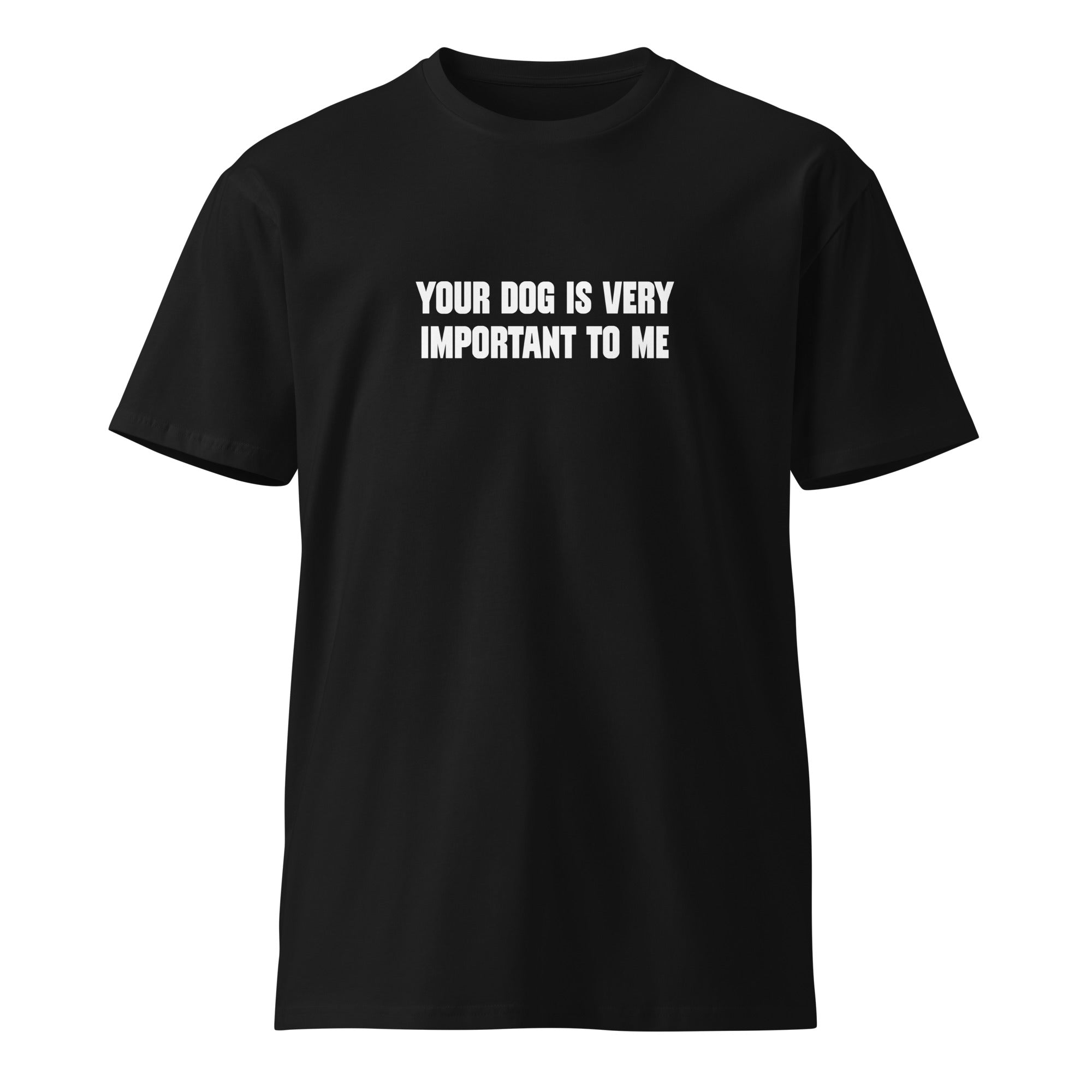 Your dog is very important to me - Unisex premium t-shirt