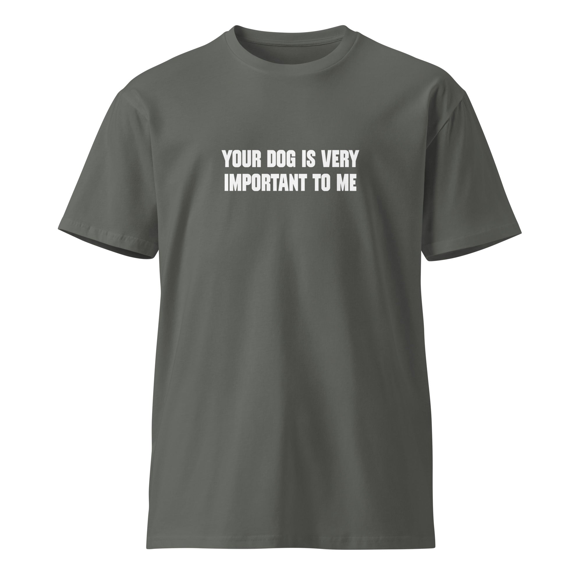 Your dog is very important to me - Unisex premium t-shirt