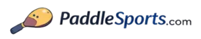 PaddleSports.com logo with a yellow paddle and blue text.