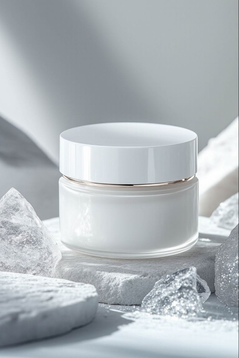 Luxury skincare product visual representing brand signal and premium perception