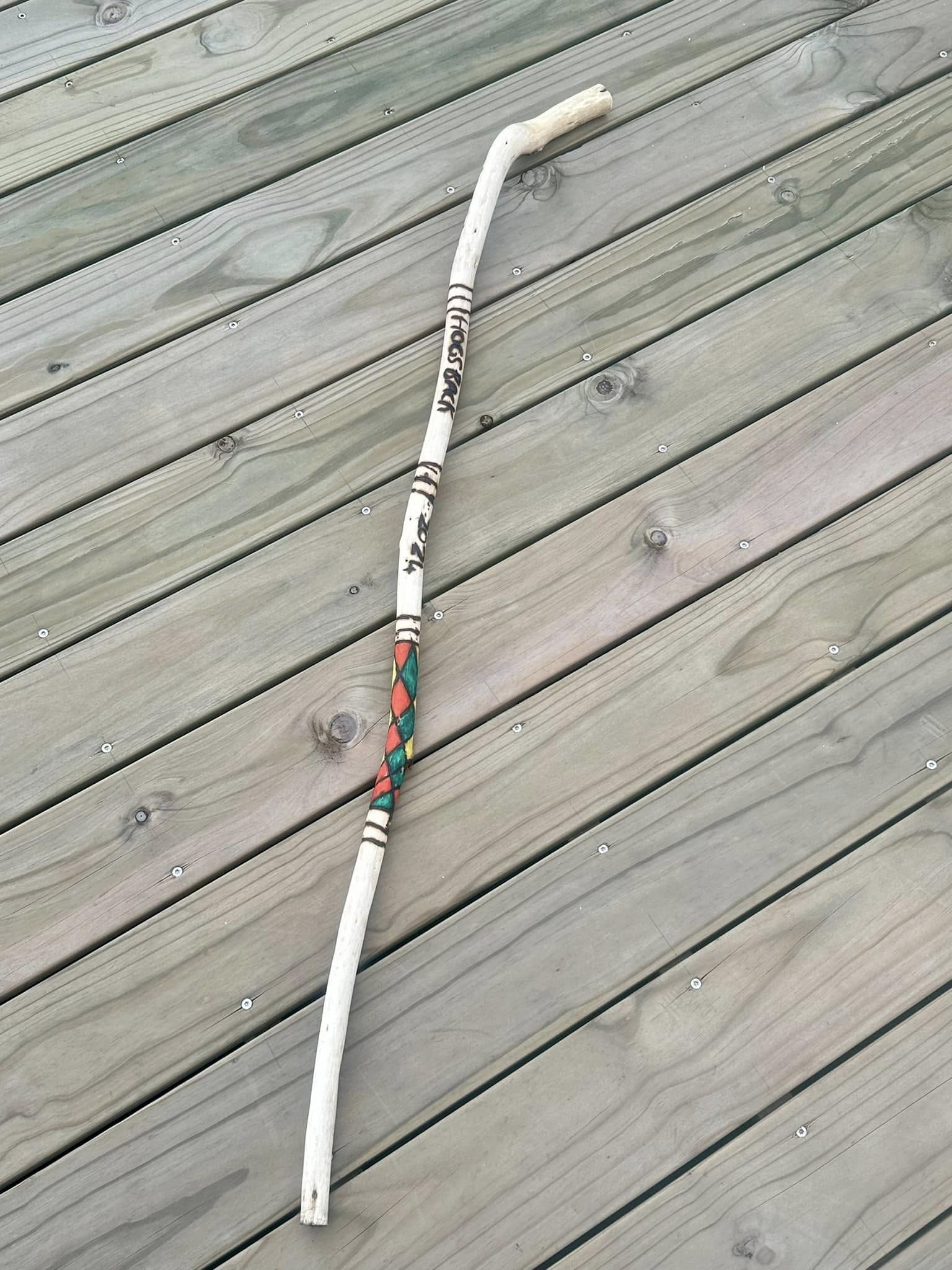 Handmade walking stick detail, Hogsback