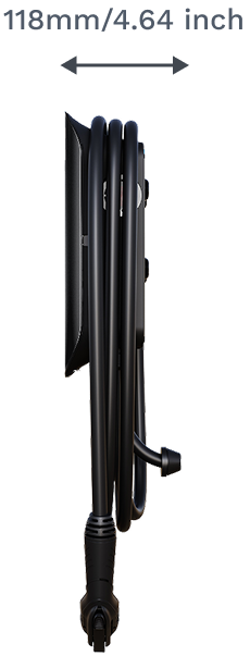Side view of a Level 2 EV charger.