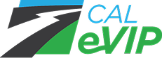 CAL eVIP logo with a stylized road and green lettering.