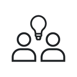 Robust market experience icon