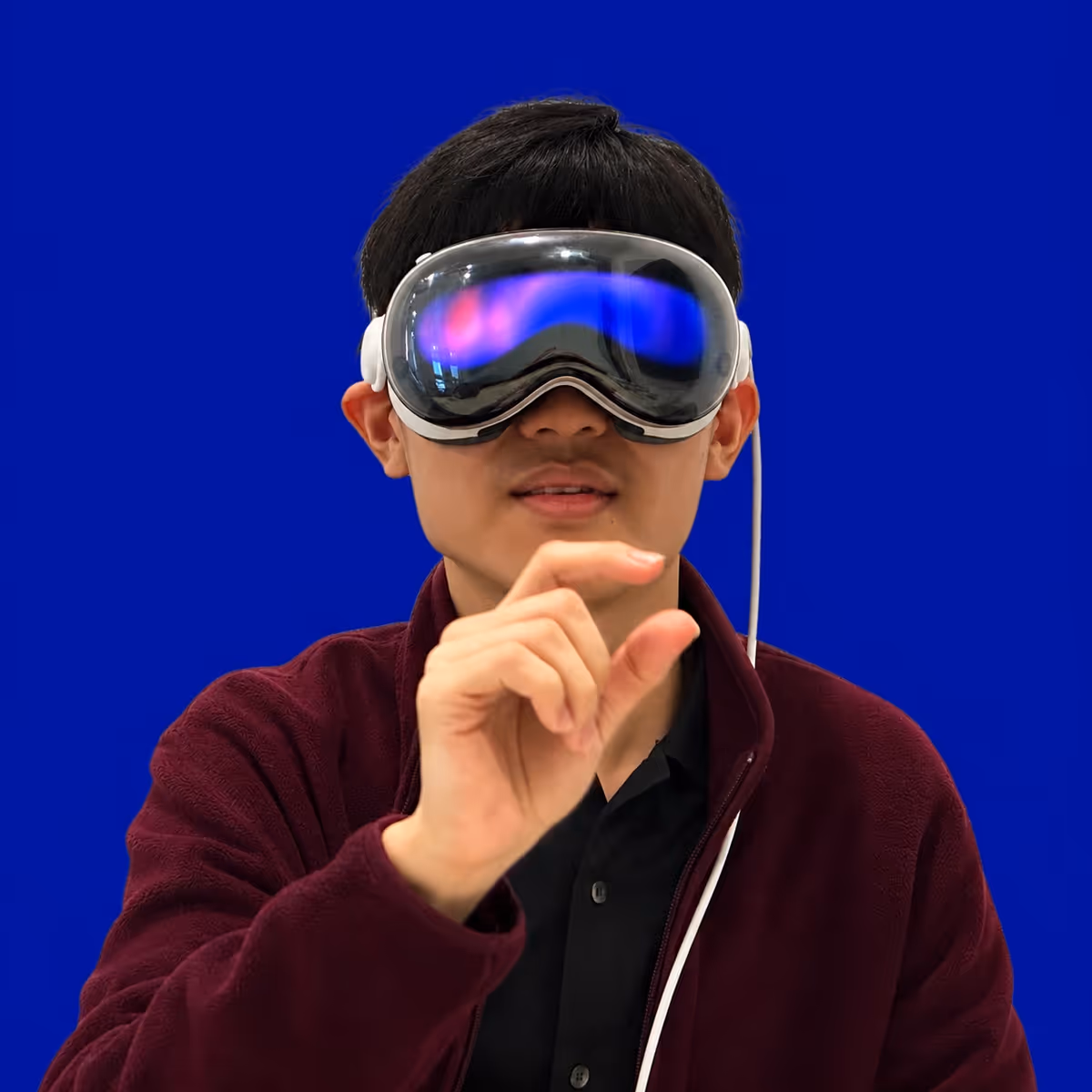 Person using VR Headset 