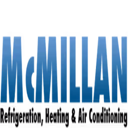 McMillan wordmark logo in bold blue gradient text.