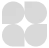 Black abstract geometric logo consisting of four rounded shapes arranged in a square pattern.