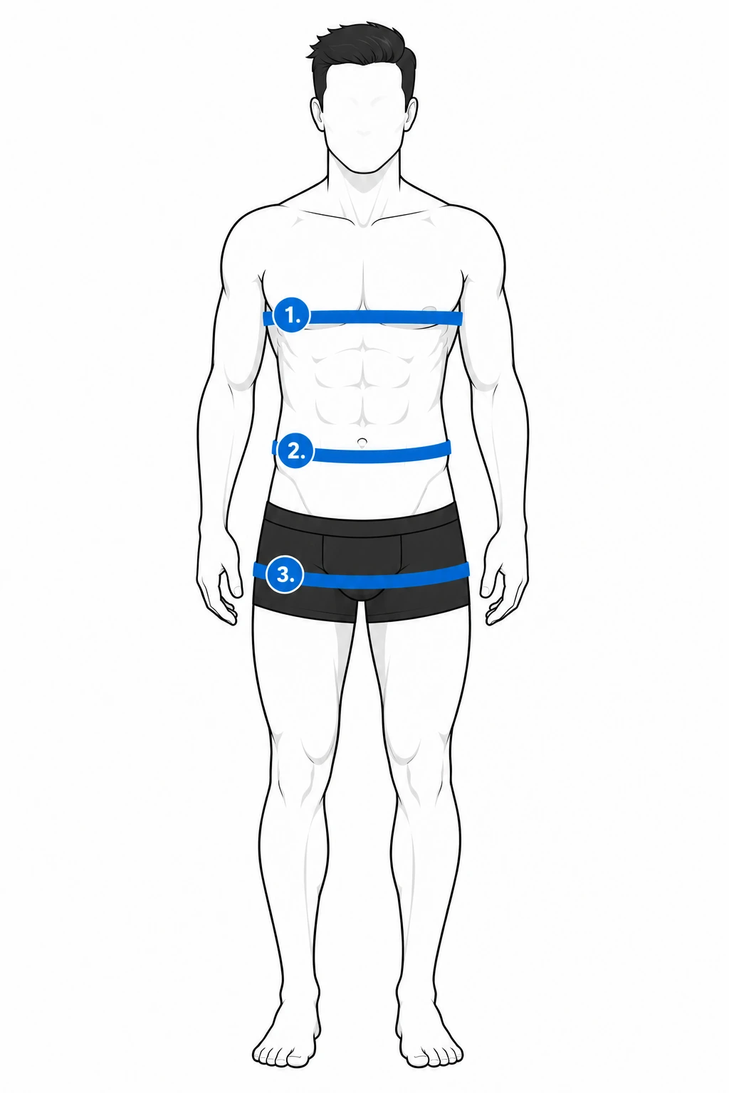 Guide des mesures homme combinaison et top