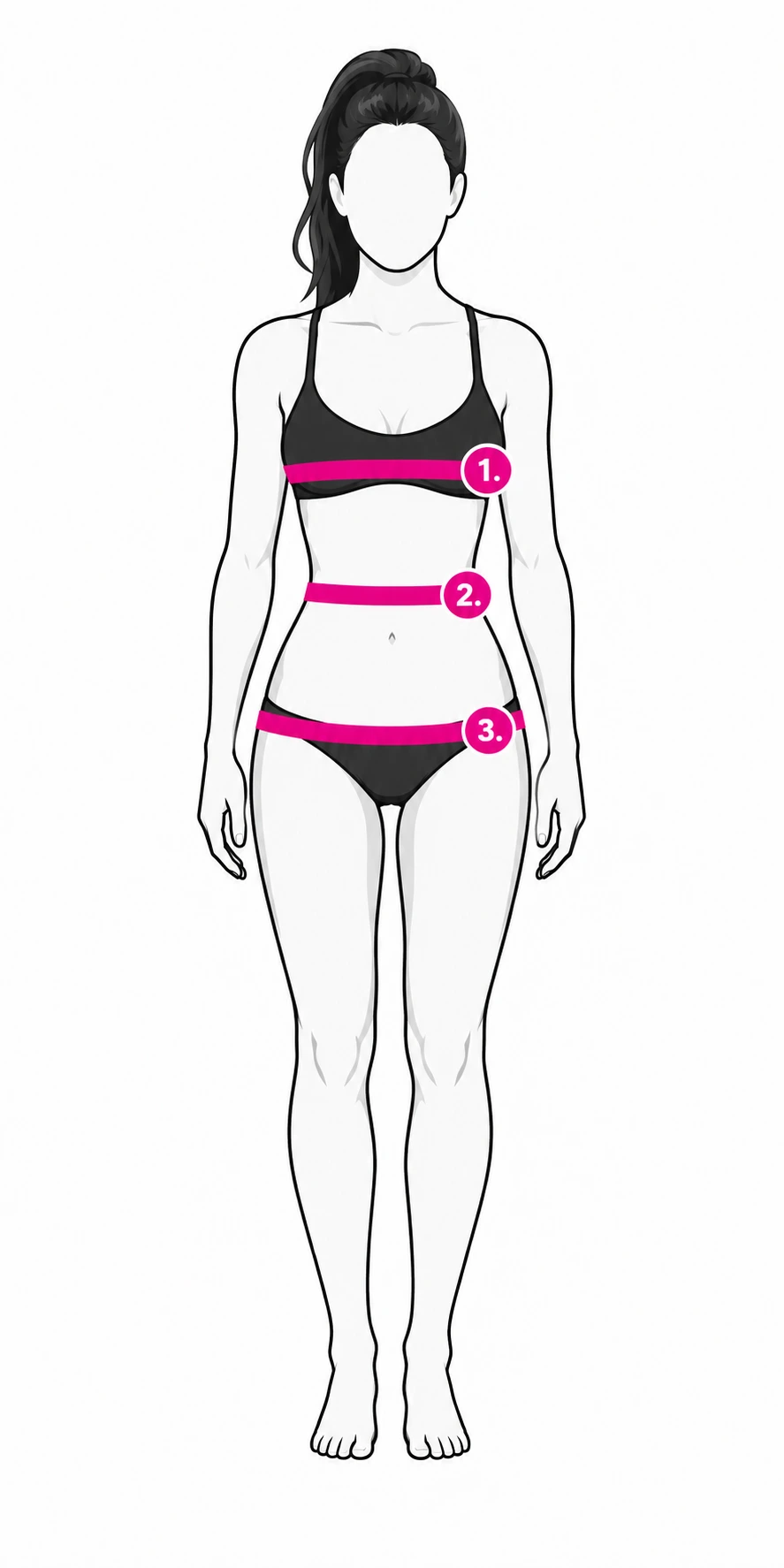 Guide des mesures femme combinaison et top