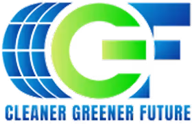 Logo with stylized blue globe and green letter C, text reading Cleaner Greener Future.