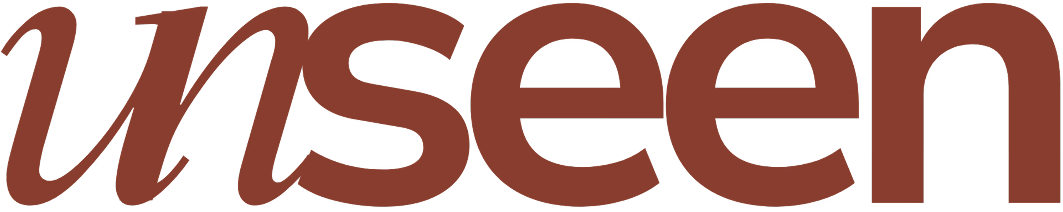 Logo van Urseen in bruine letters met een gestileerde letter U.
