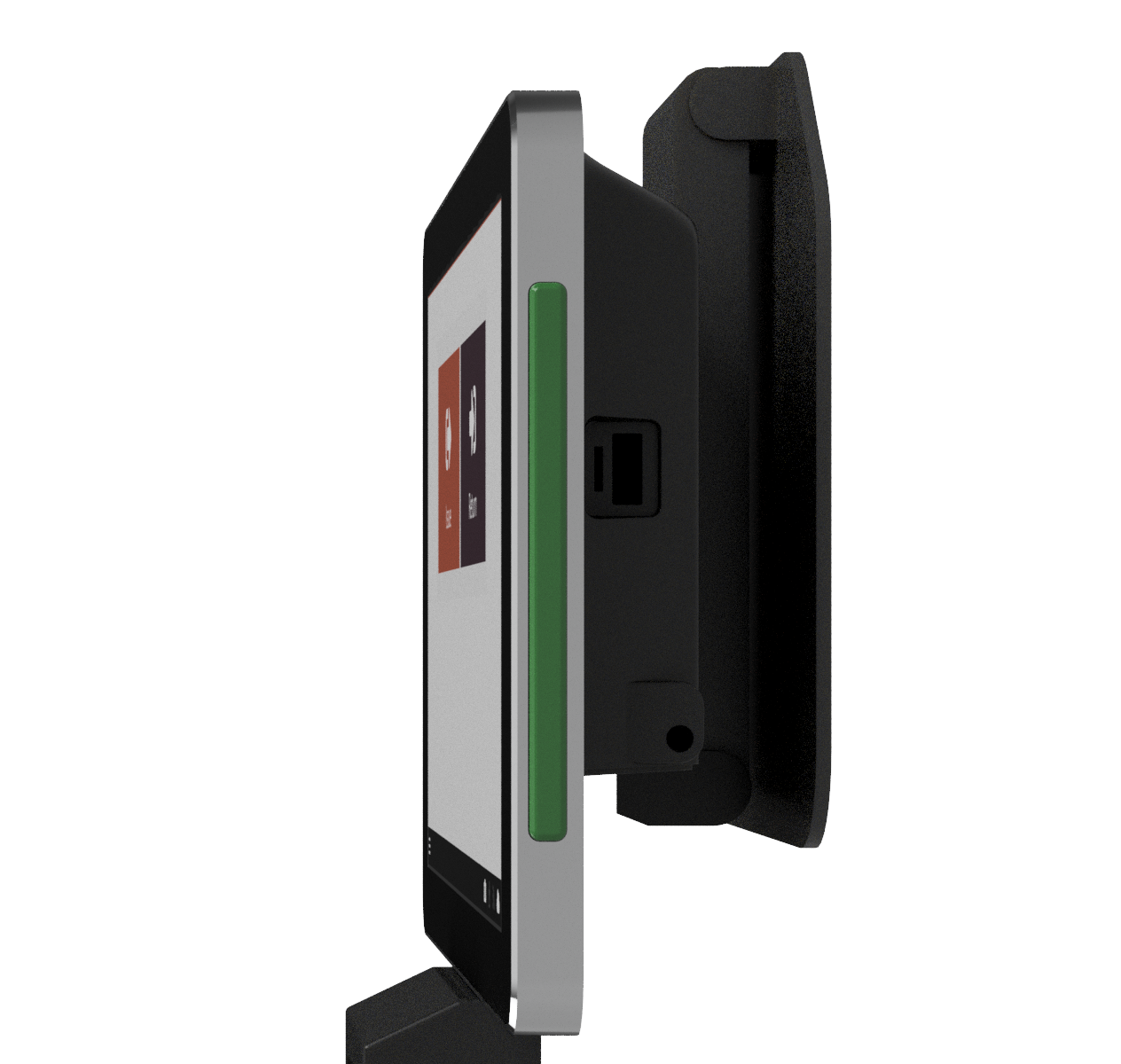 Side status light bar on the RadSight Industrial Terminal.