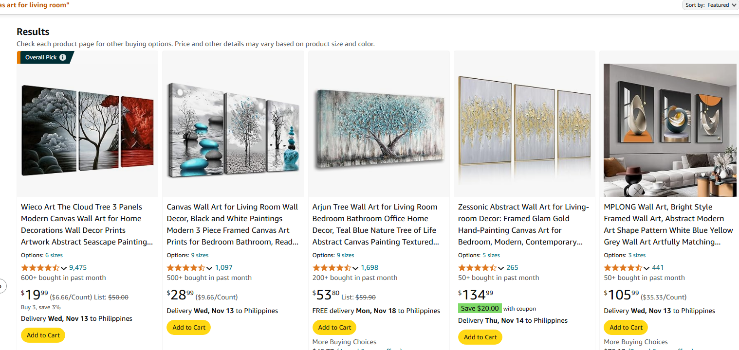 Picture-frame product example carried forward from the live article