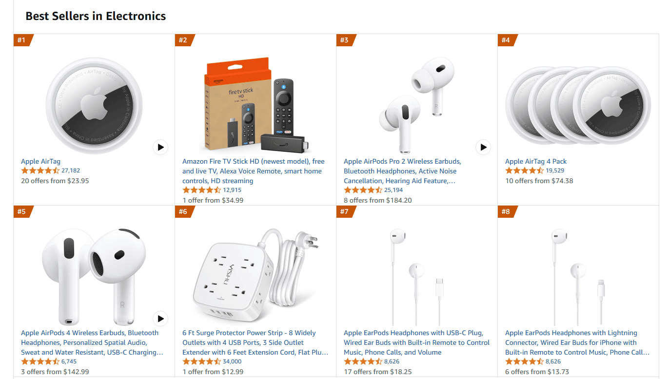A collection of headphones, phone accessories, and other small electronics