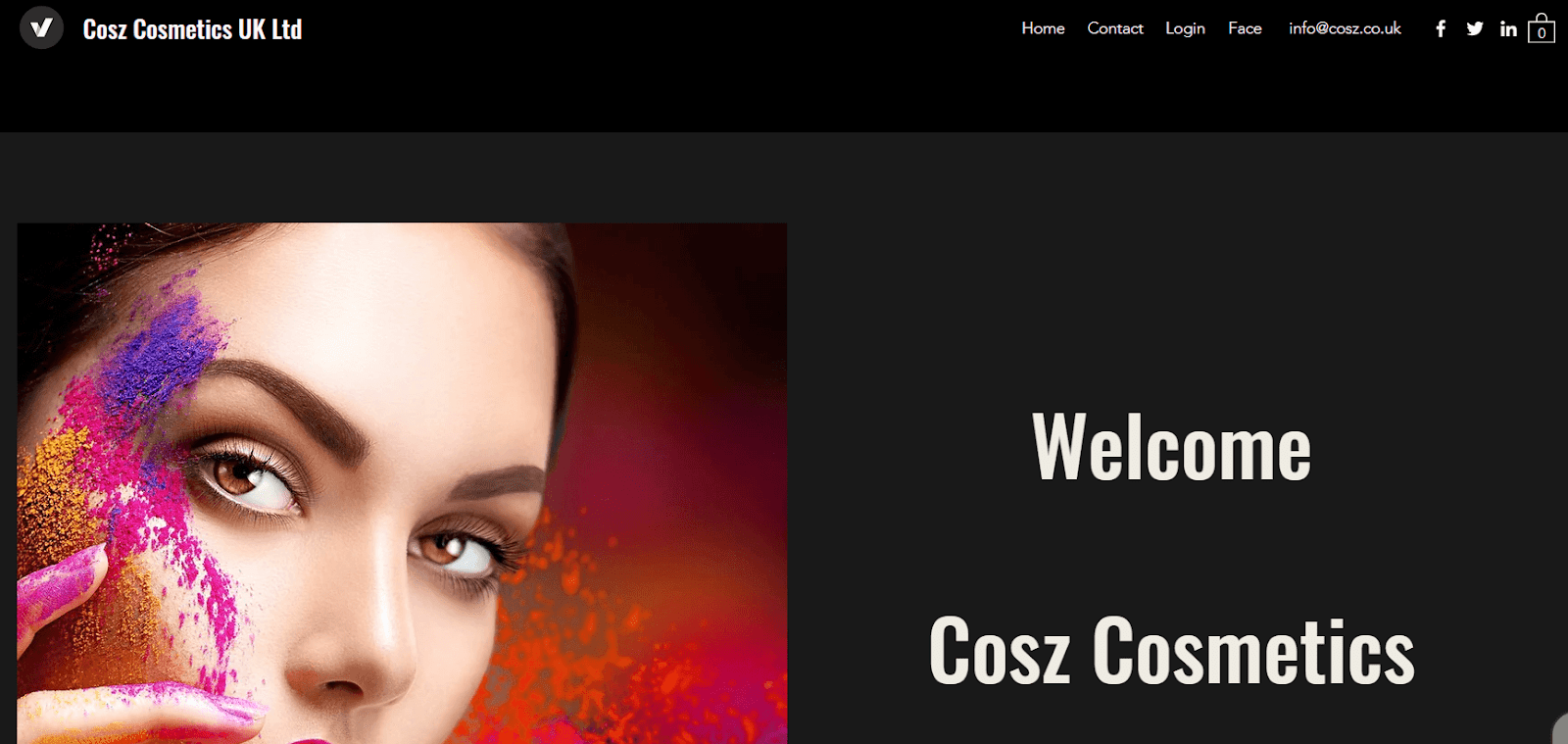 Cosz Cosmetics private-label categories and order route
