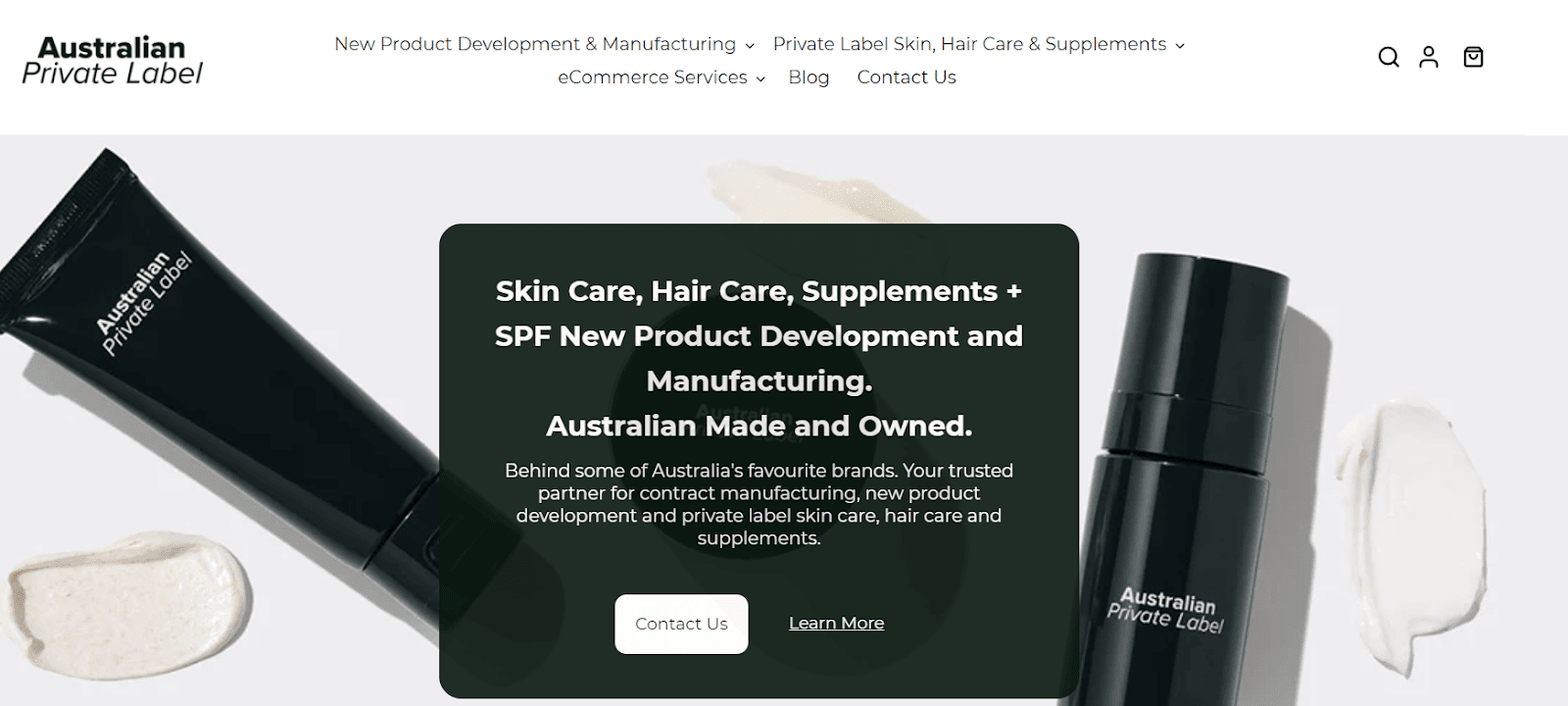 Australian Private Label personal-care product range